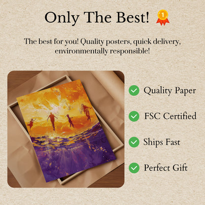 Ethereal Ocean Dance Poster