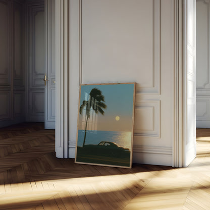 Plakat: Moonlight Drive ved Havet