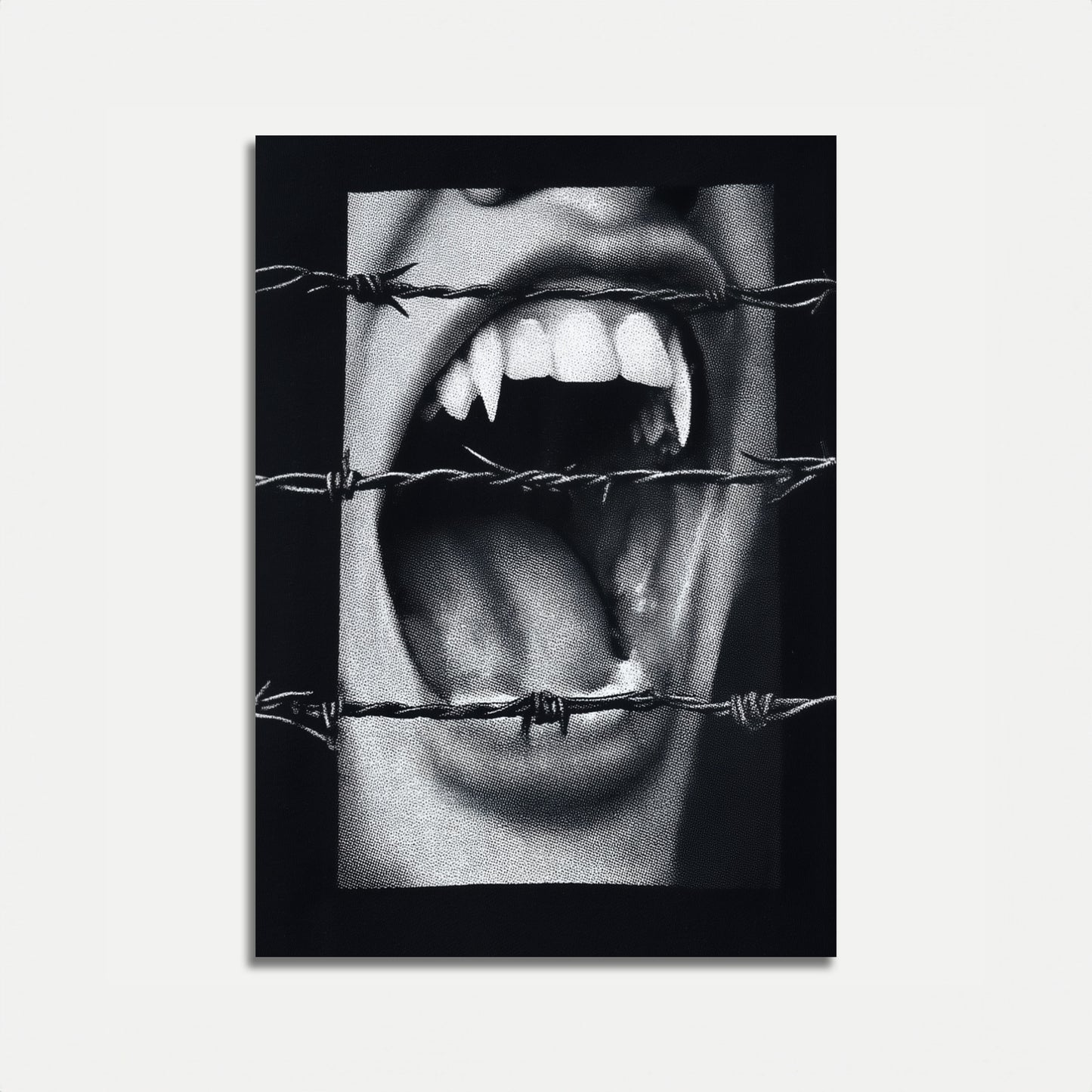 Fangs and Barbed Wire Poster