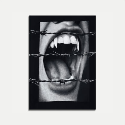 Fangs and Barbed Wire Poster