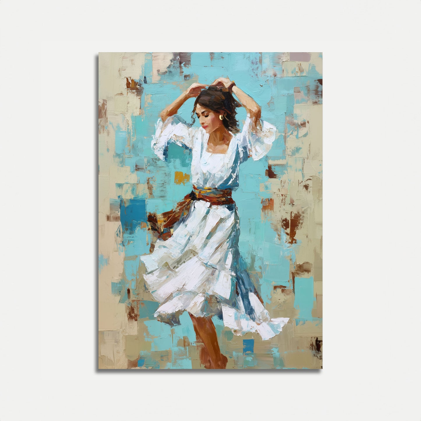 Passionate Dance Abstract Poster