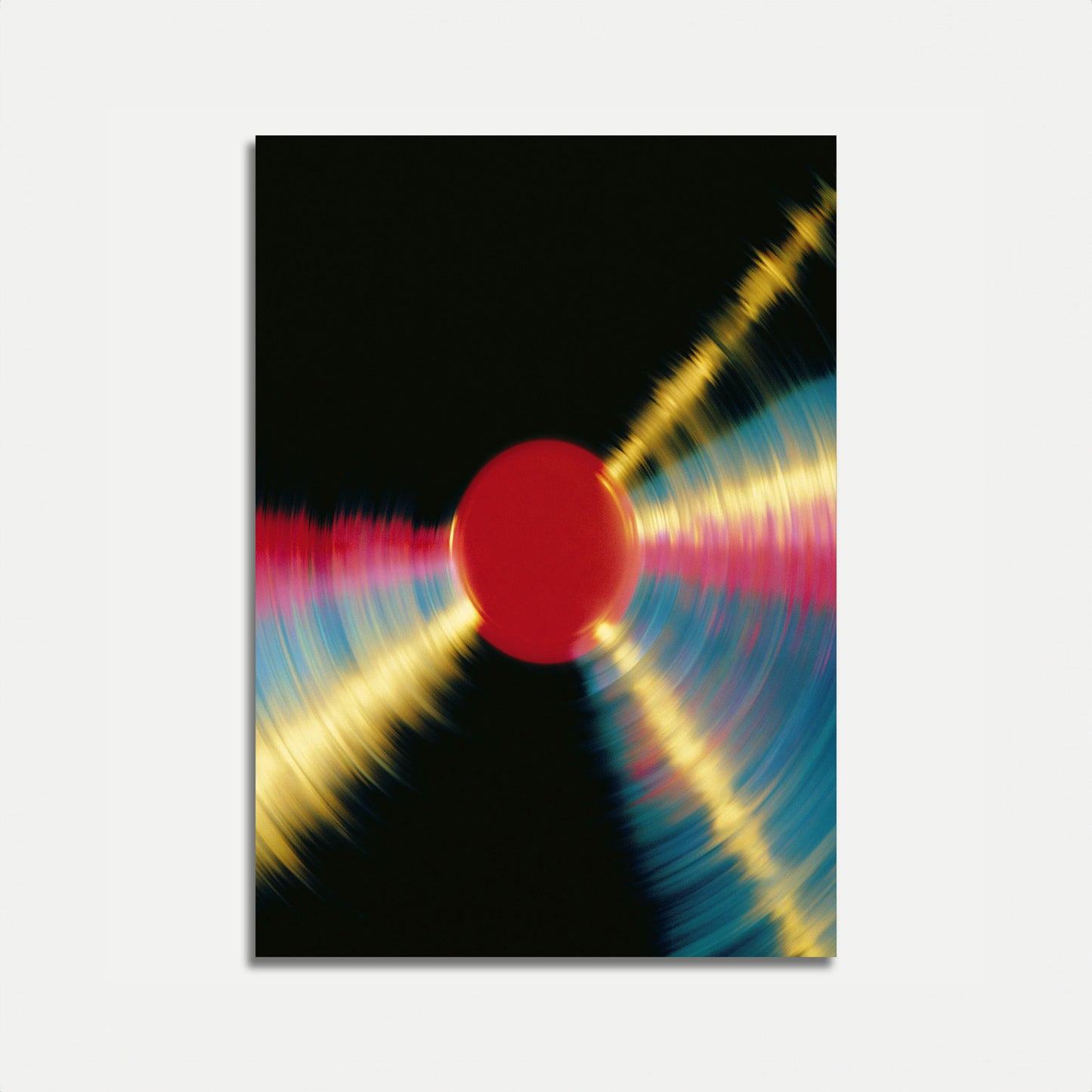 Rød kugle energiudbrud plakat