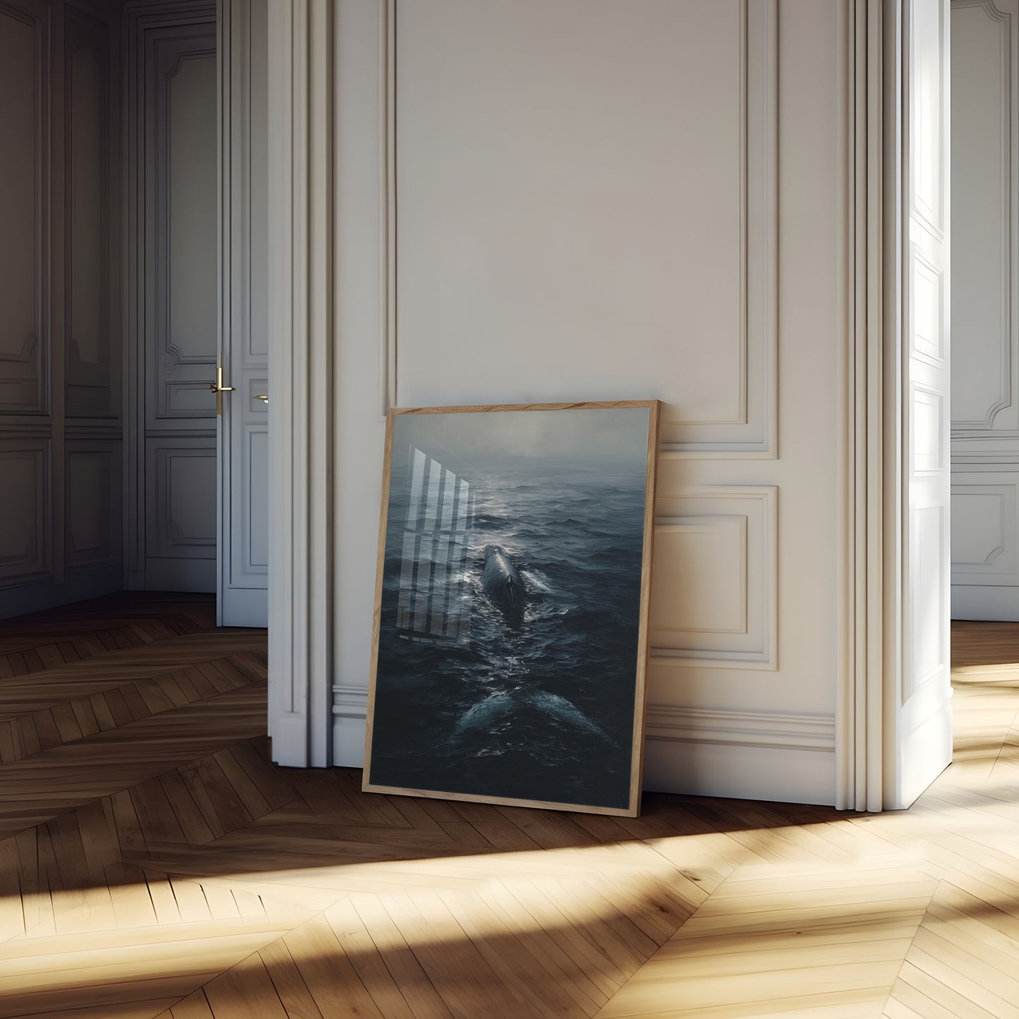 Majestætiske Hvaler i Oceanet Plakat