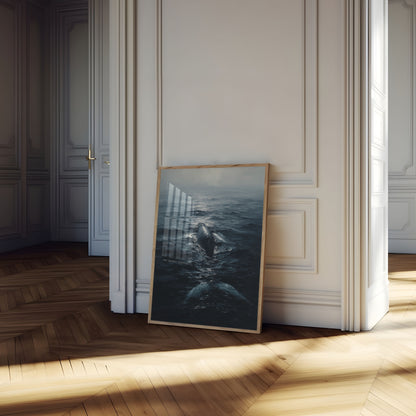 Majestætiske Hvaler i Oceanet Plakat