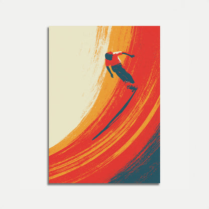Skateboarder in Motion Poster