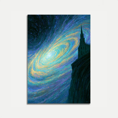 Plakát Hvězdná noc Galaxie Katedrála