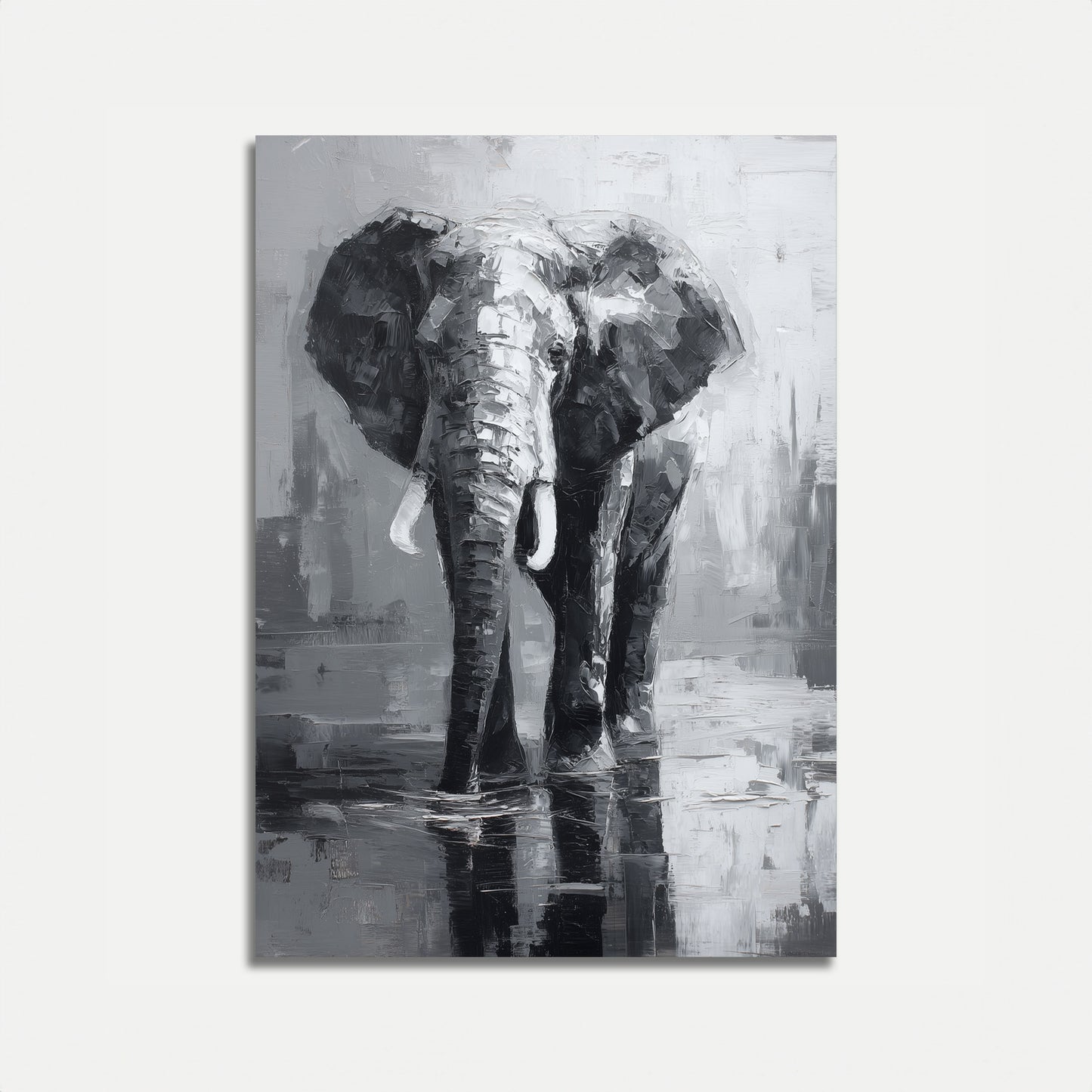 Majestic Gray Elephant Poster