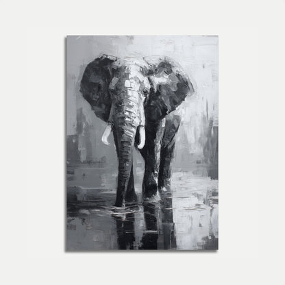 Majestic Gray Elephant Poster