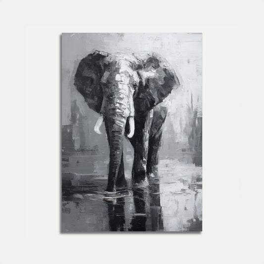 Majestic Gray Elephant Poster