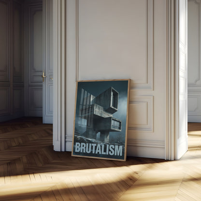 Brutalistisk Arkitektur Mesterværk Plakat