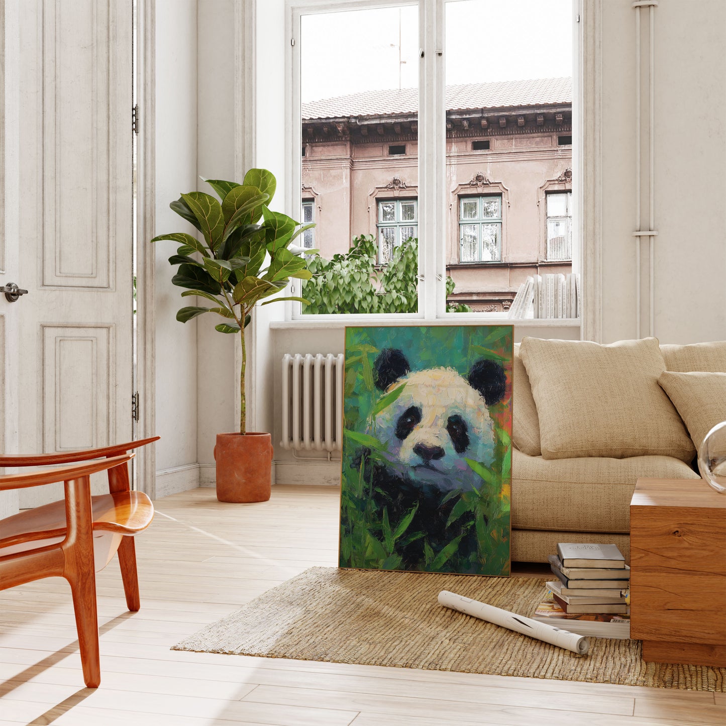 Bamboo Dreamer Panda Poster