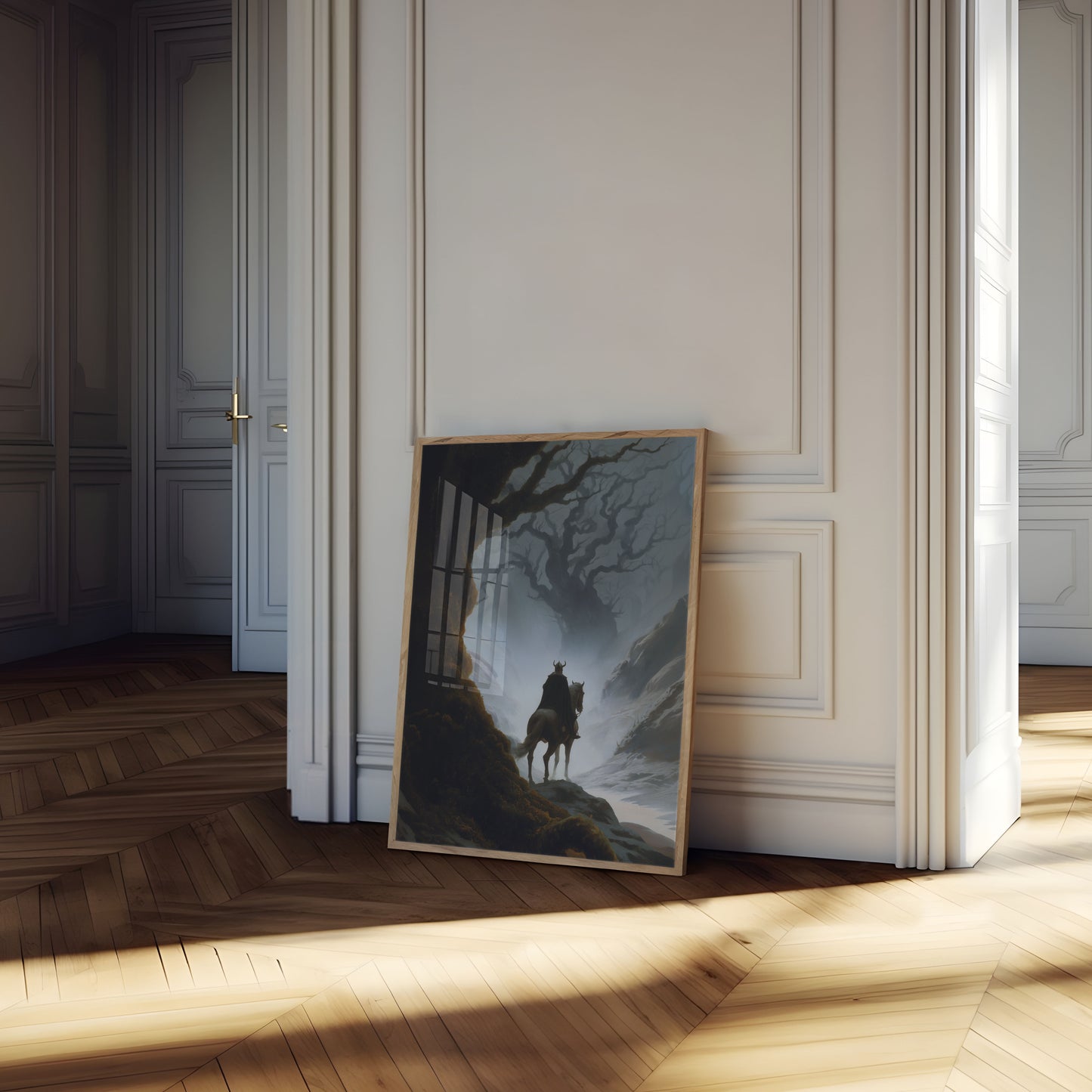 Pôster de Montanha do Guerreiro a Cavalo