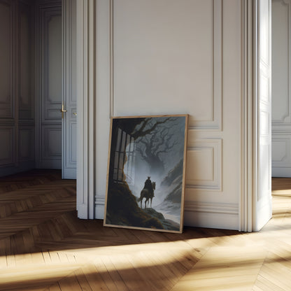 Pôster de Montanha do Guerreiro a Cavalo