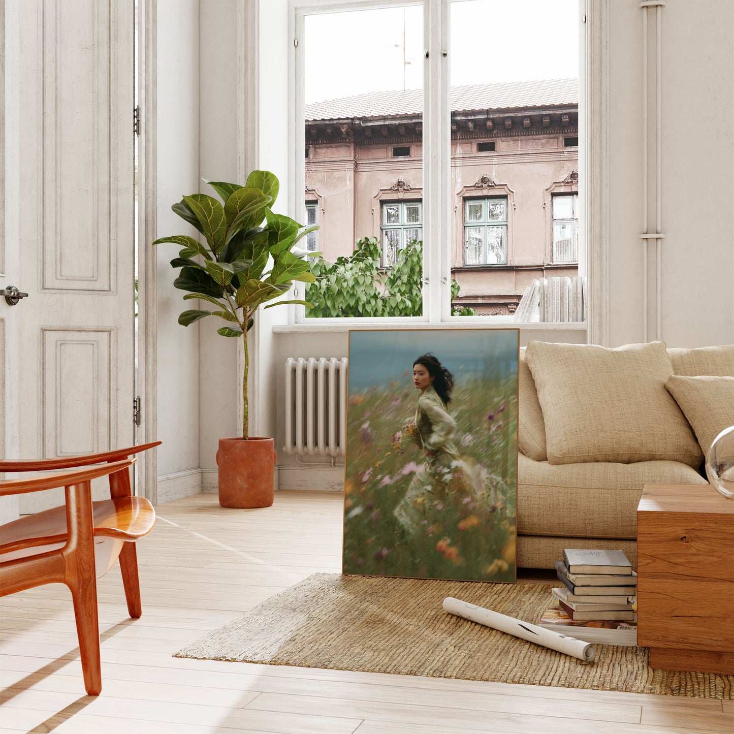 Ethereal Wildflower Dance Poster