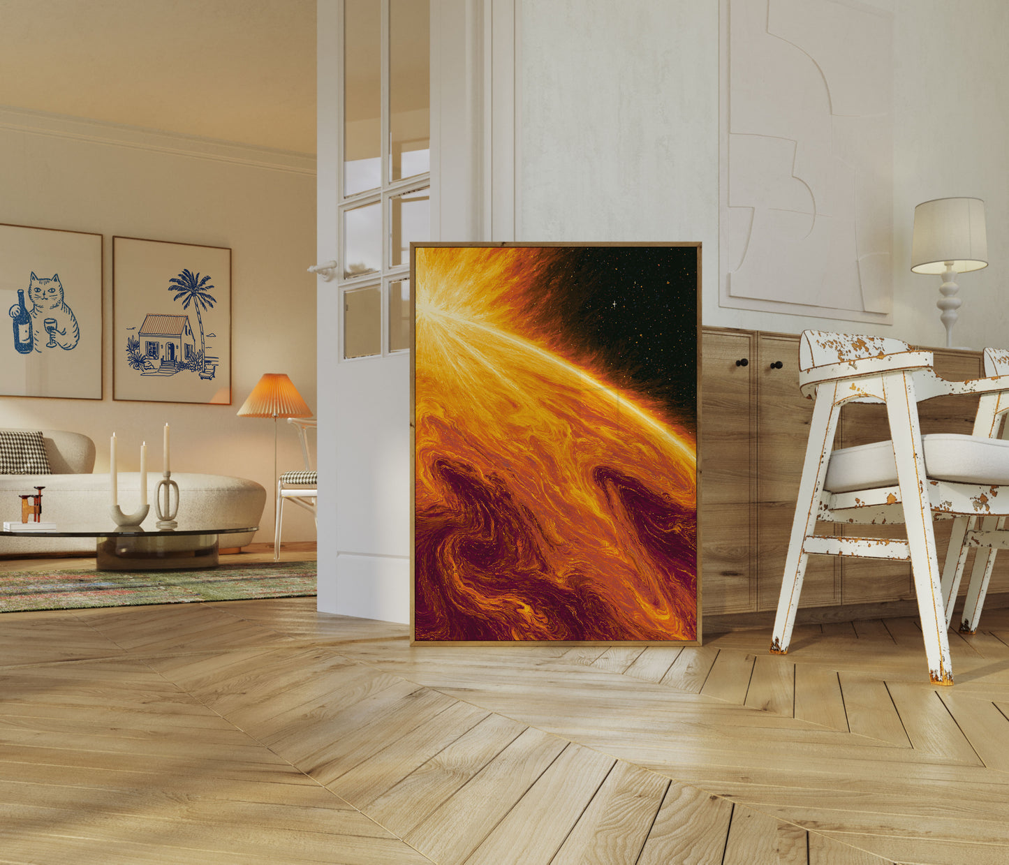 Sun's Fiery Surface Poster
