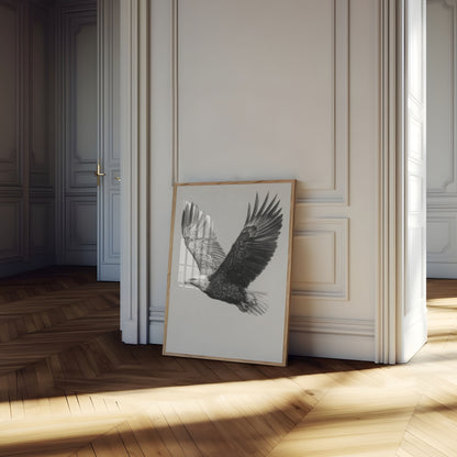 Majestic Eagle in Flight Poster