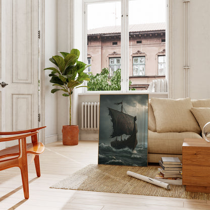 Stormy Viking Voyage Poster