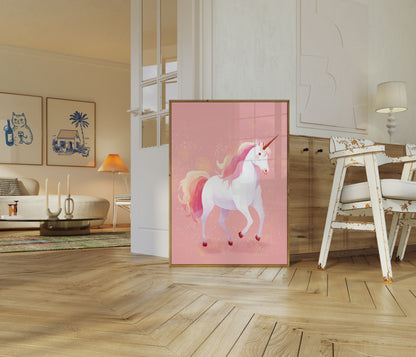 Poster dell'Unicorno Rosa Magico
