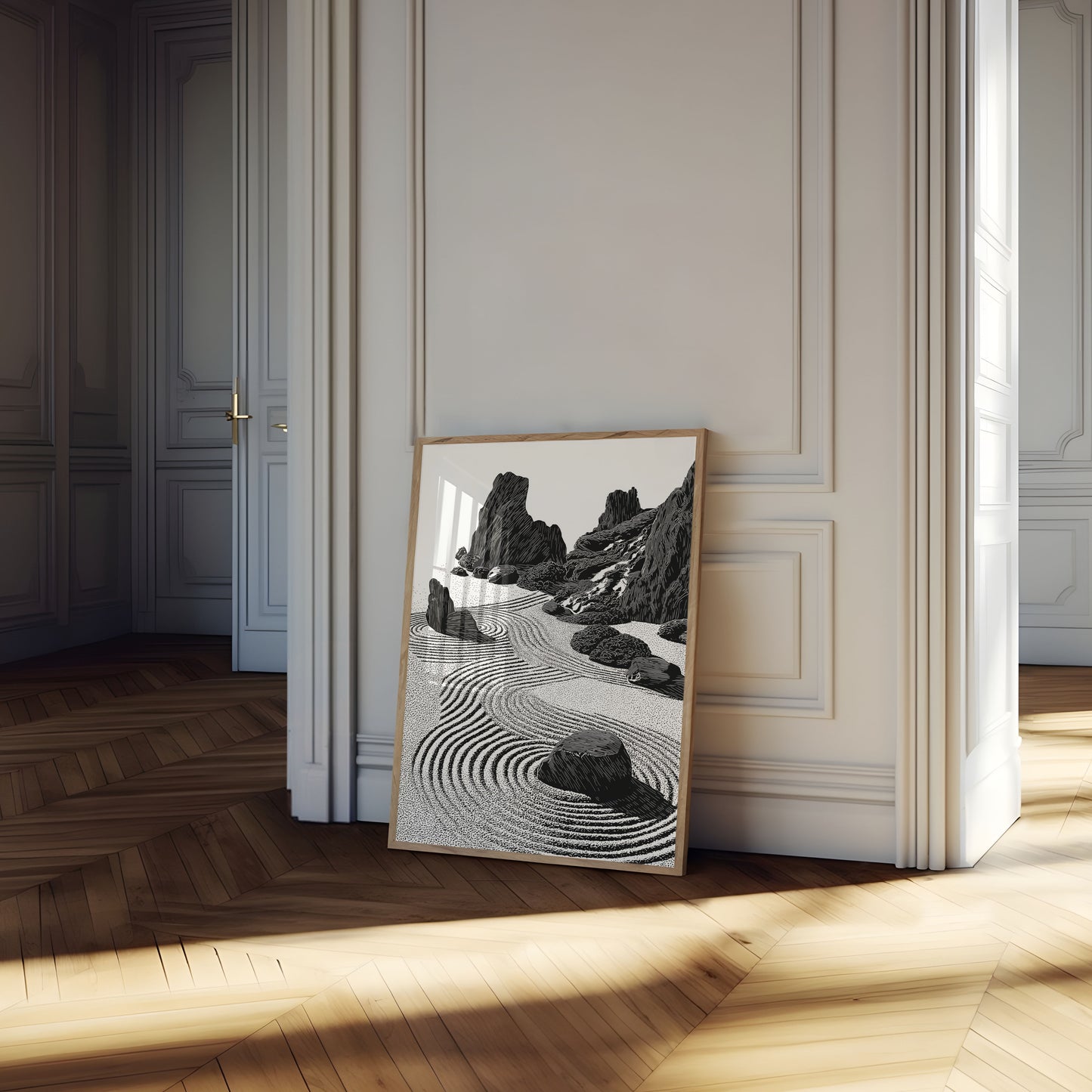 Zen Rock Garden Serenity Poster