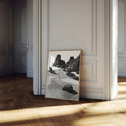 Zen Rock Garden Serenity Poster