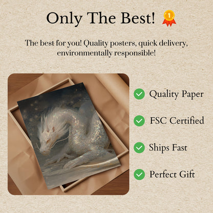 Celestial Dragon Dreamscape Poster