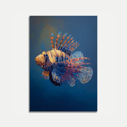 Undervattens Lejonfiskens Majestät Poster