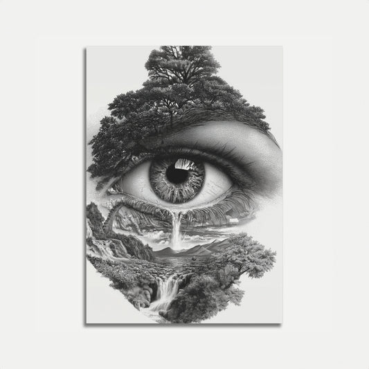 Cartel de Paisaje Ojo de la Naturaleza
