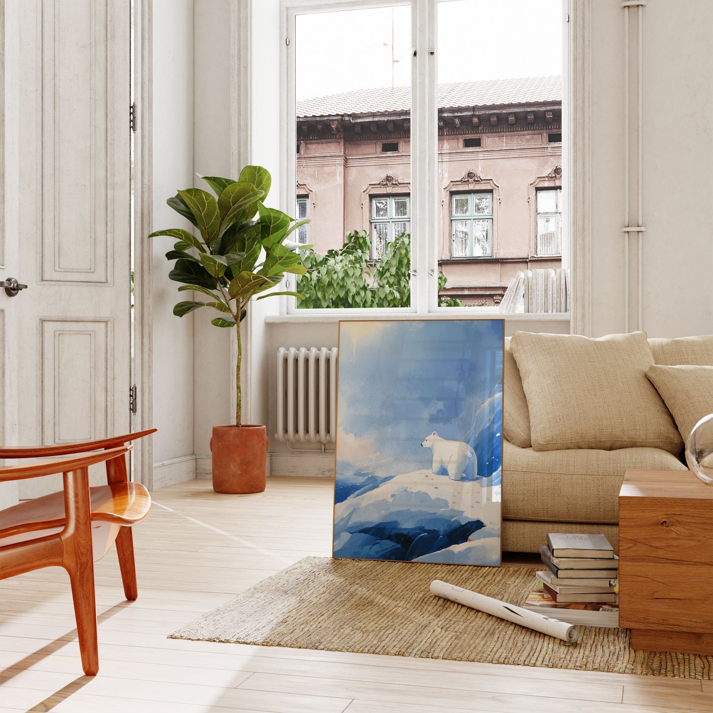 Póster del oso polar Arctic Solitude