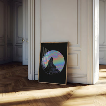 Meditation Under the Moon Poster