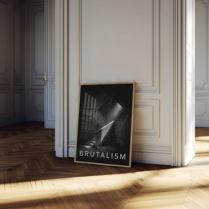 Brutalistisches Treppenhaus-Poster