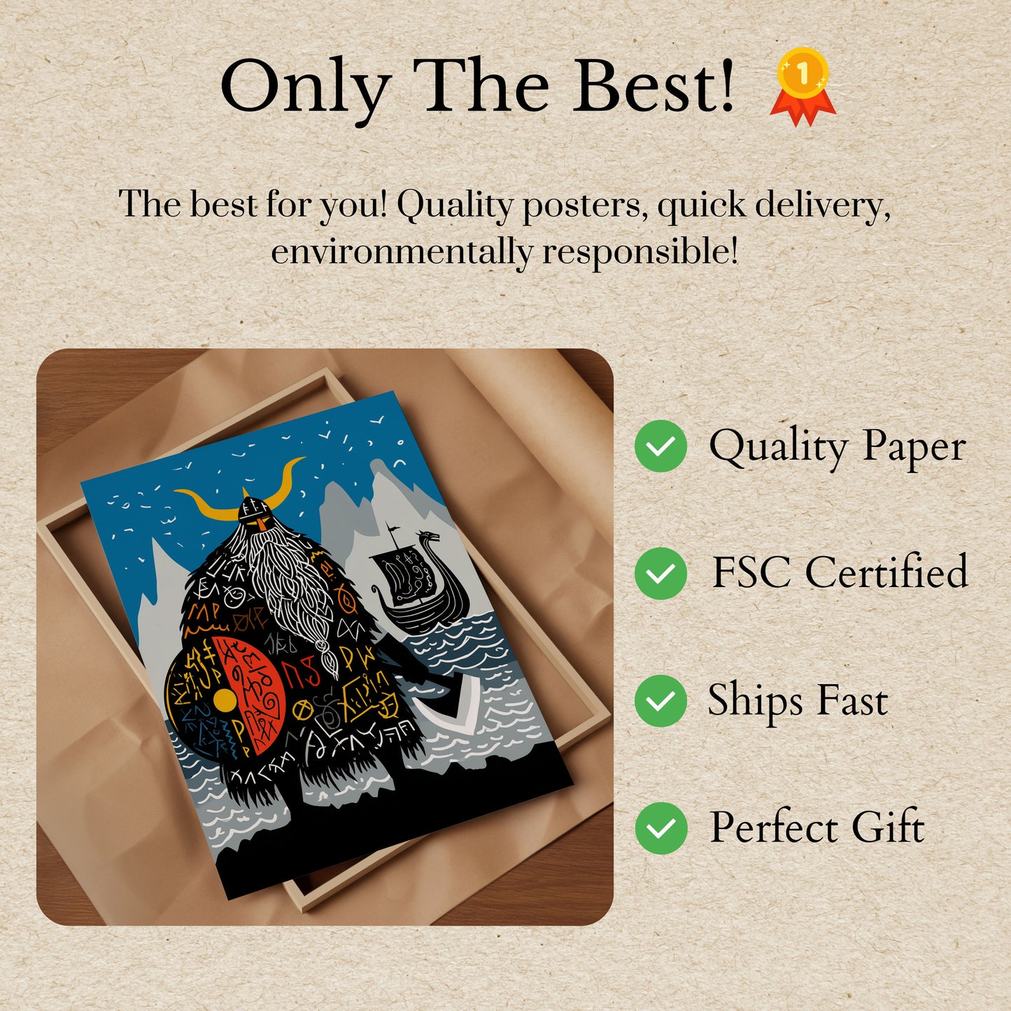 Ancient Viking Saga Poster