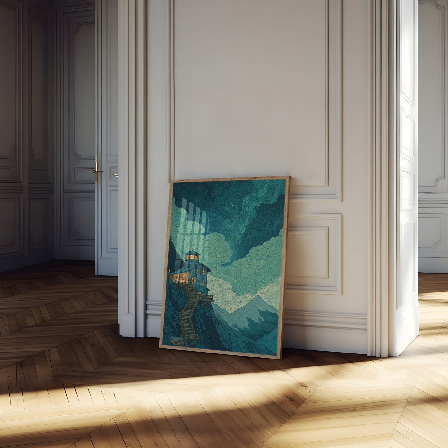 Luminous Mountain Retreat Poster