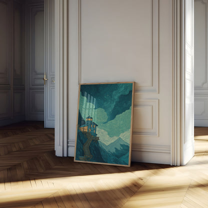 Luminous Mountain Retreat Poster