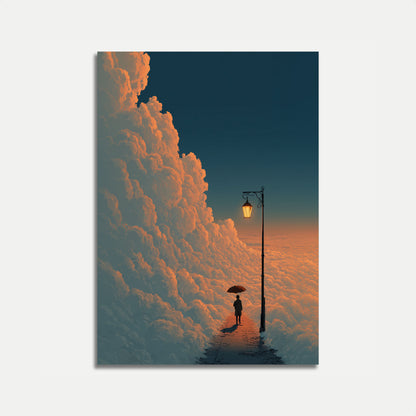 Solitude Above the Clouds Poster