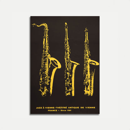 Jazz à Vienne Vintage-Plakat