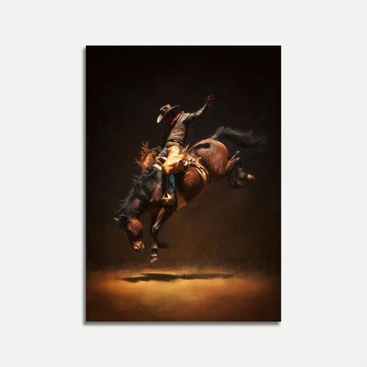 Bucking Bronco Rodeo Poster