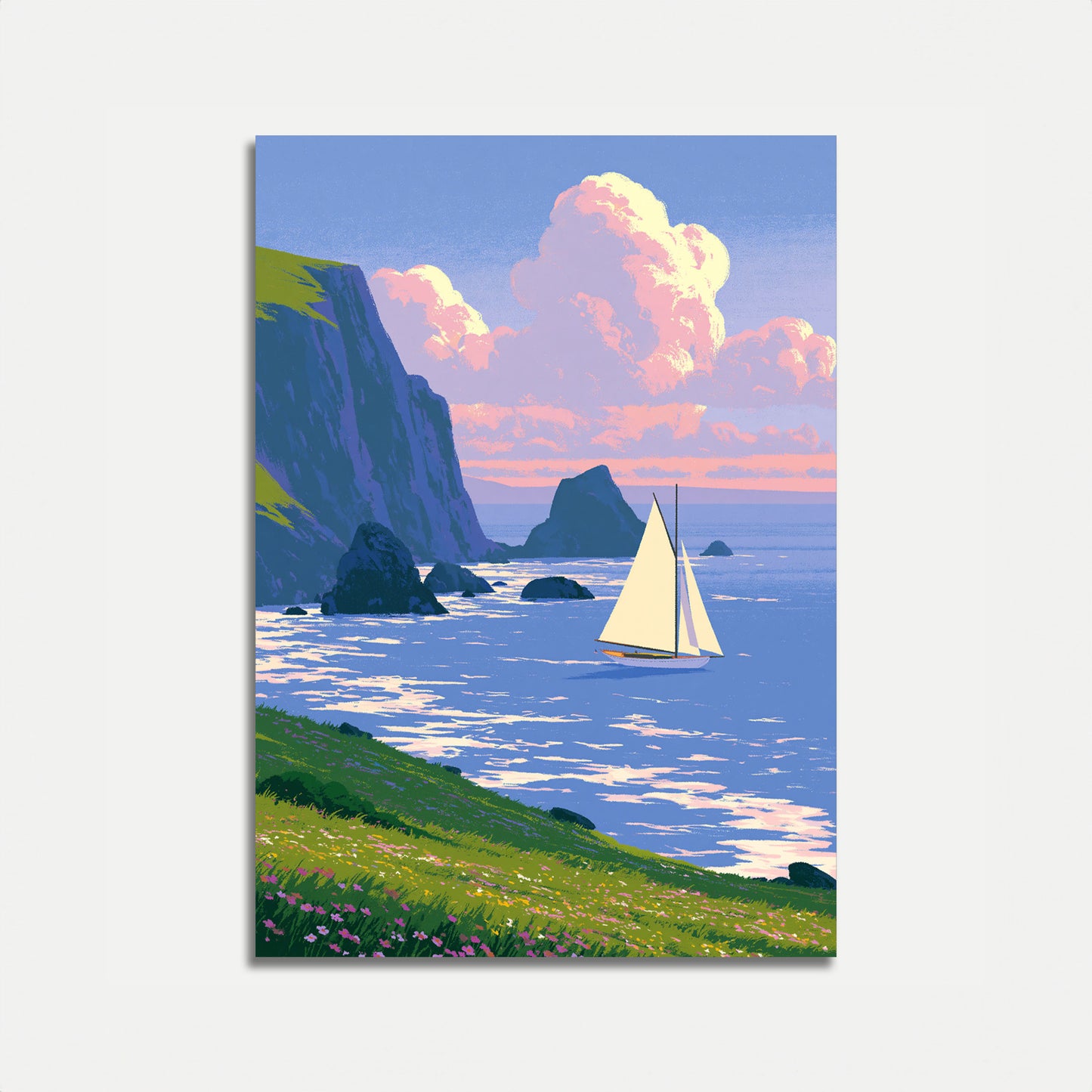 Poster Scogliere Costiere Vela