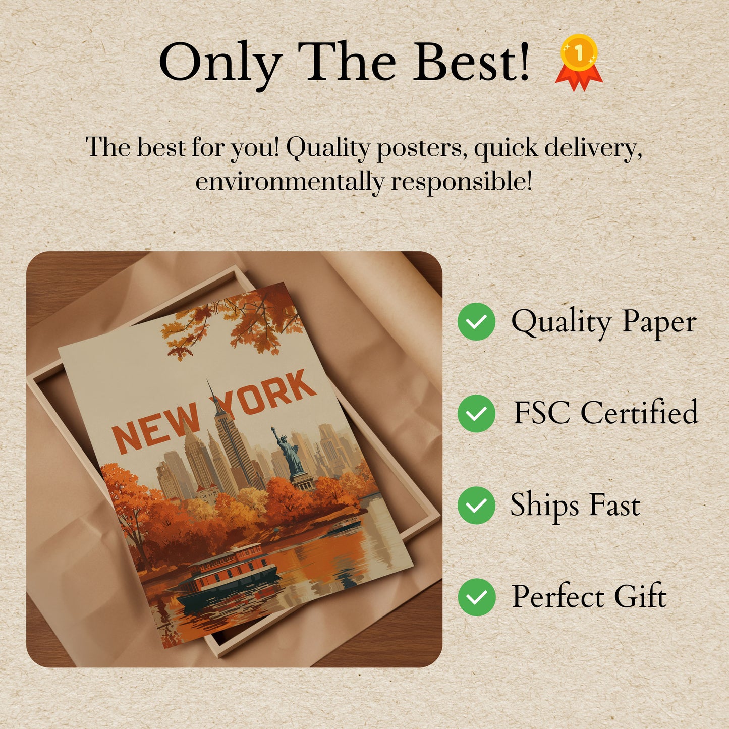 Autumn New York City Poster