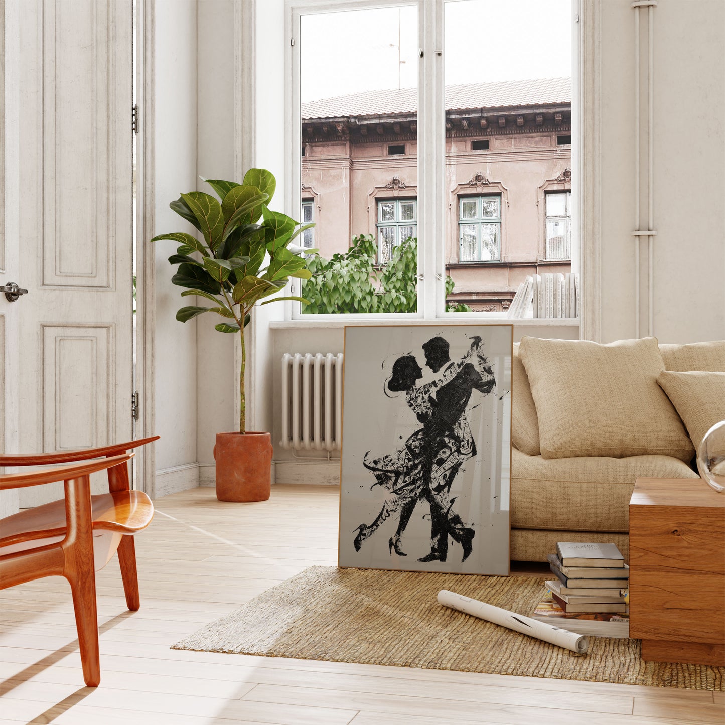Musical Dance Silhouette Poster