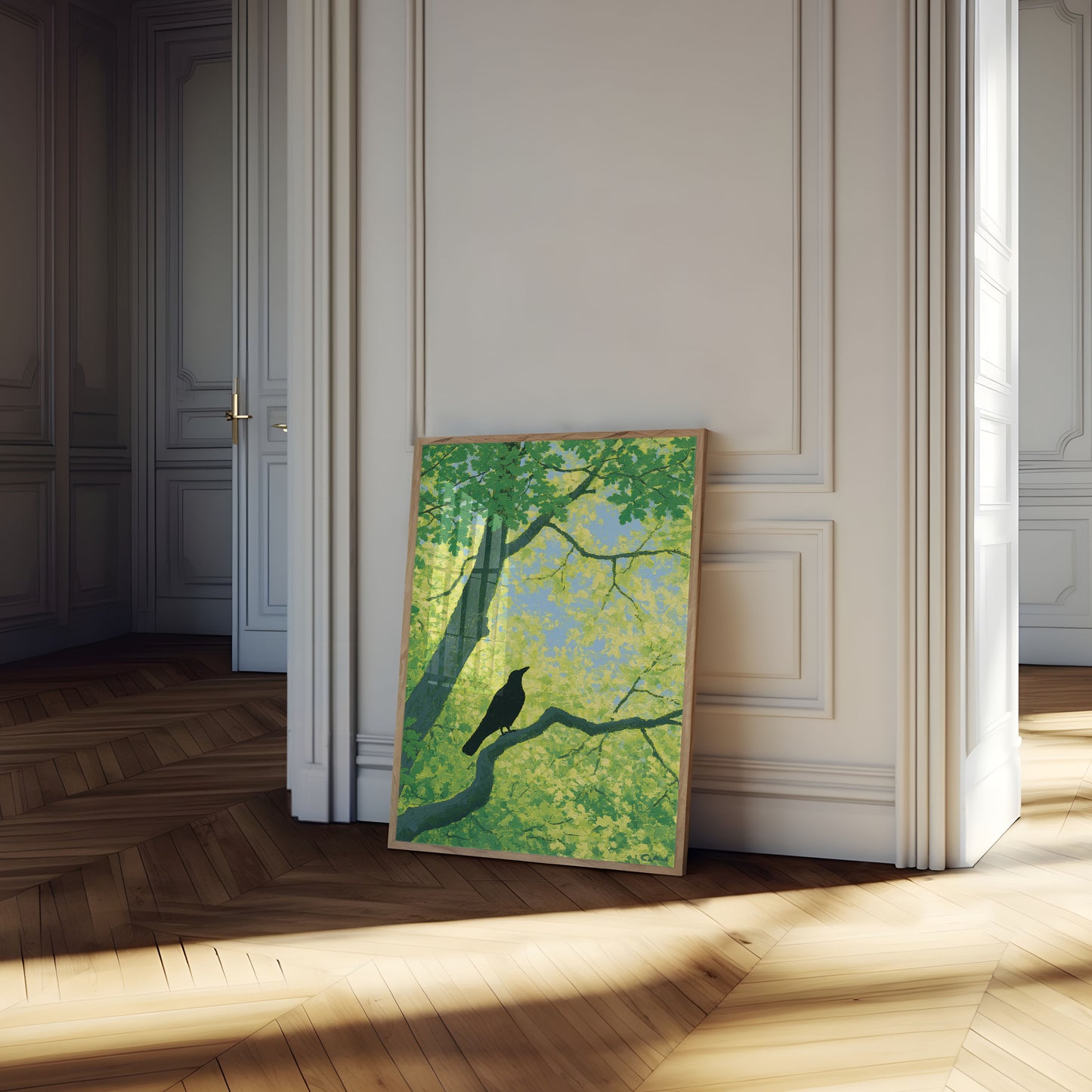Bird in Summer Trees Poster