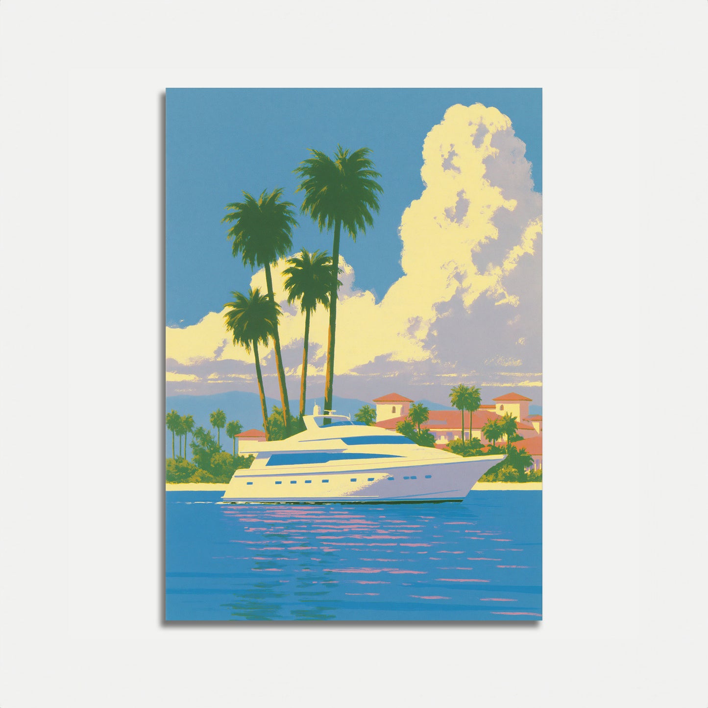 LUKSUS YACHT TROPISK PARADIS PLAKAT
