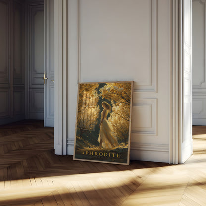 Aphrodite Golden Garden Poster