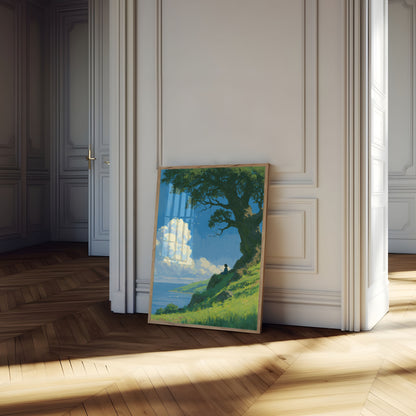 Affiche Rêveur Colline Paisible