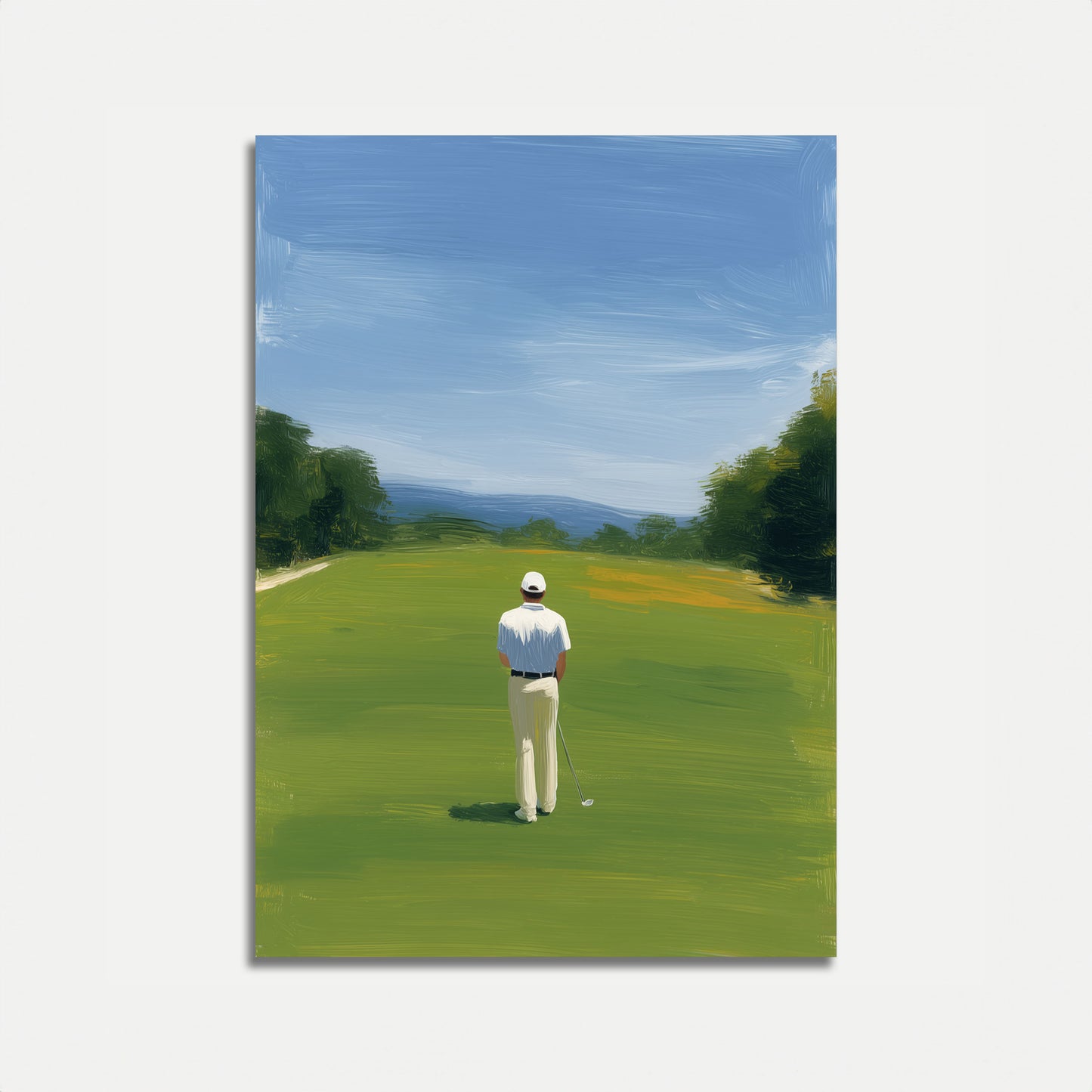 Affiche d'un terrain de golf serein