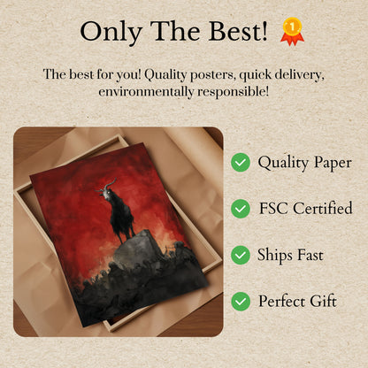 Demonic Goat Ritual Poster