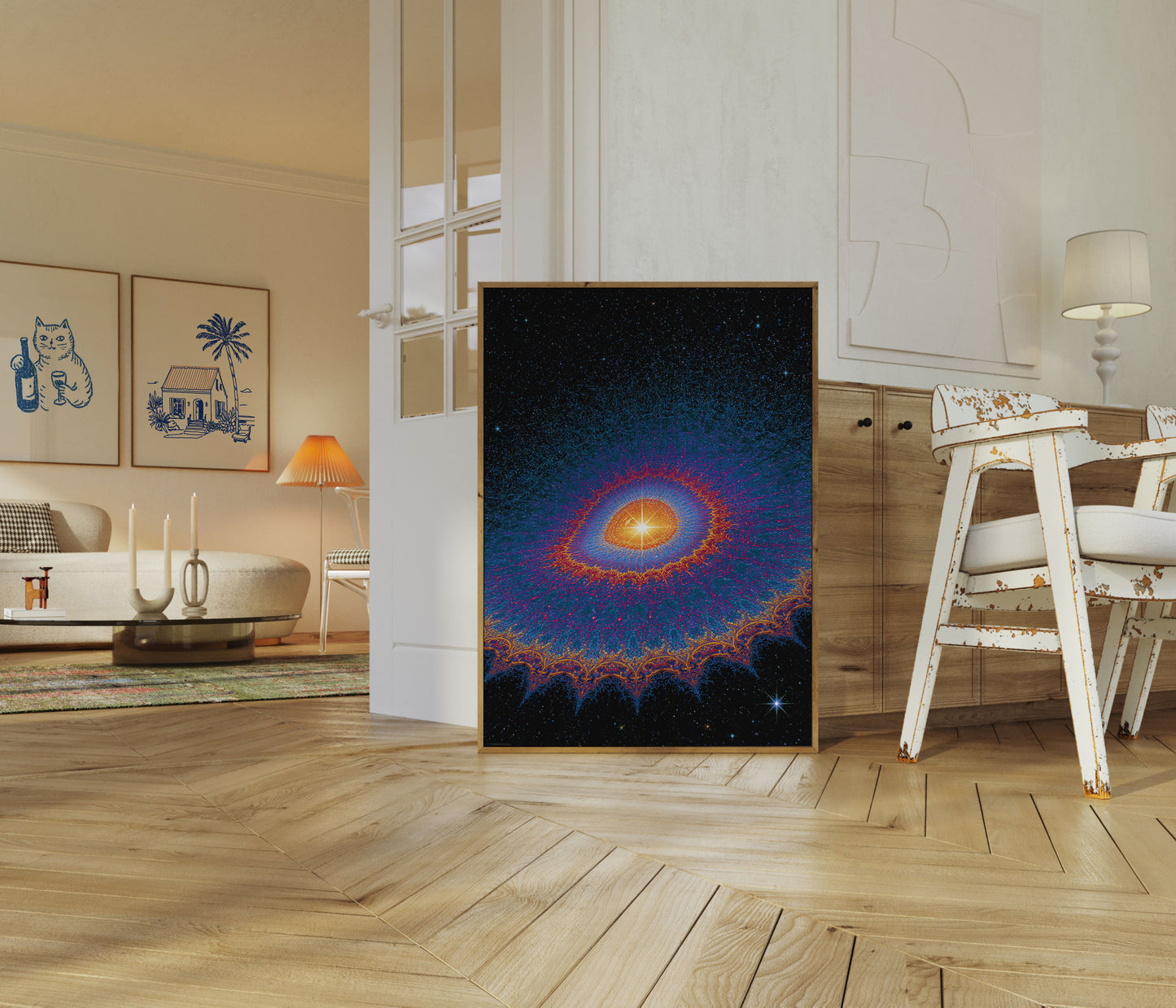 Kosmisk Sol Øje Plakat