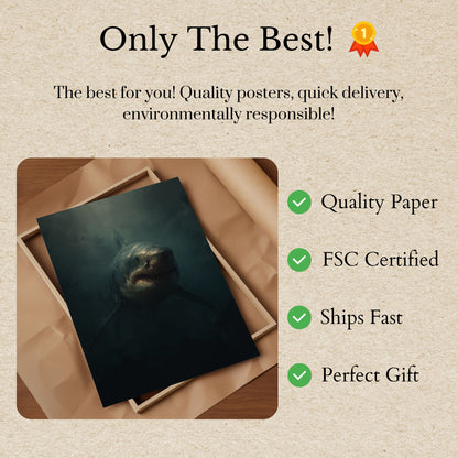 Dark Waters Great White Poster