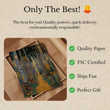 Urban Forest Canyon Poster