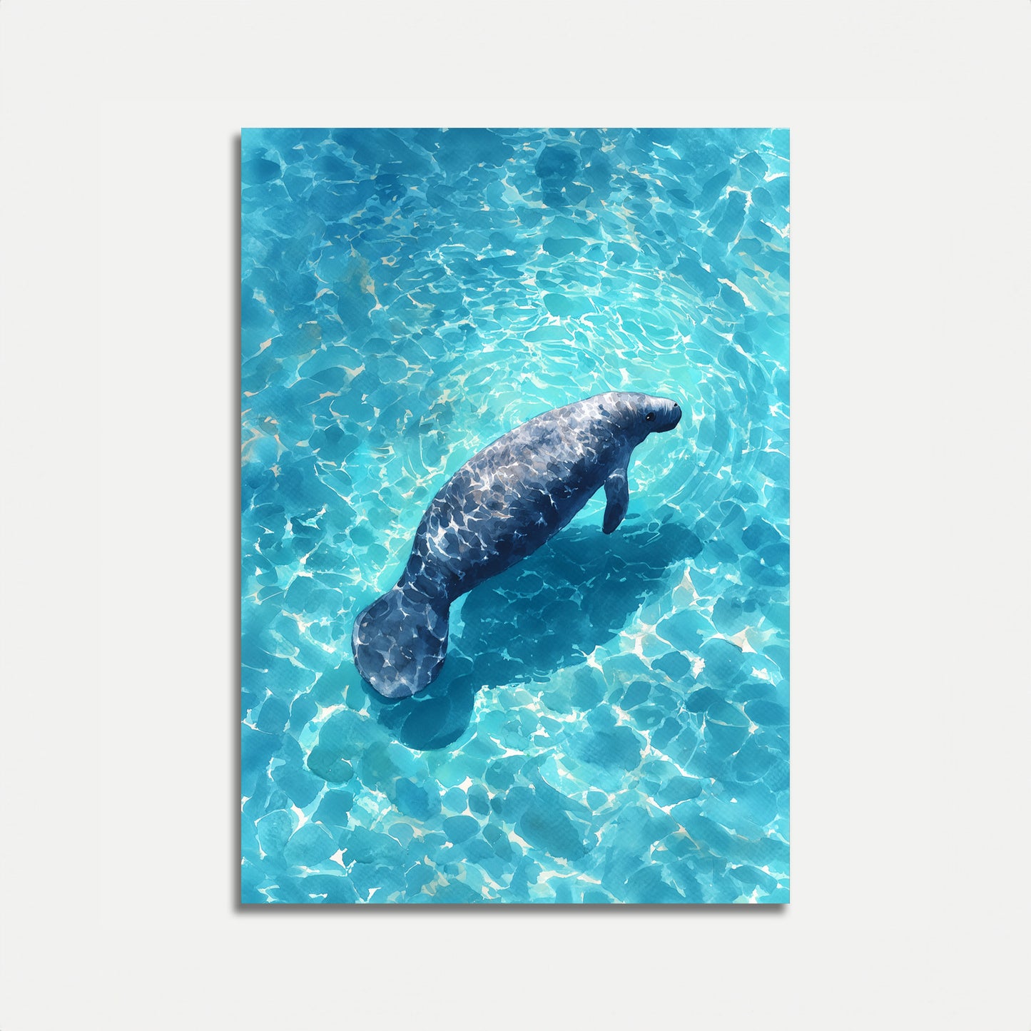 Lamantino nelle Acque Cristalline Poster