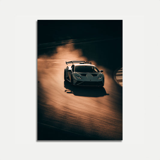 Lamborghini Racing Shadow Poster